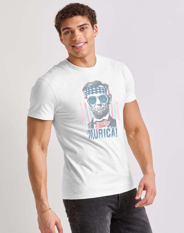 Hanes Mens Murica Graphic Tee M Product Image