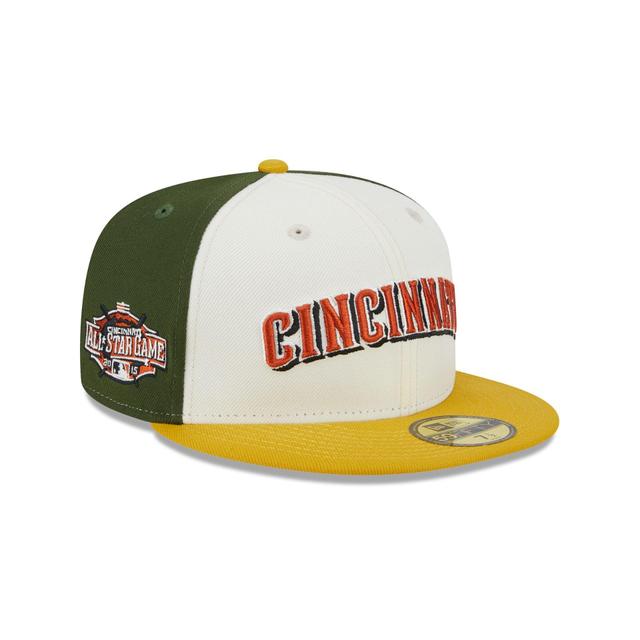 Cincinnati Reds Two Tone Honey 59FIFTY Fitted Hat Male Product Image