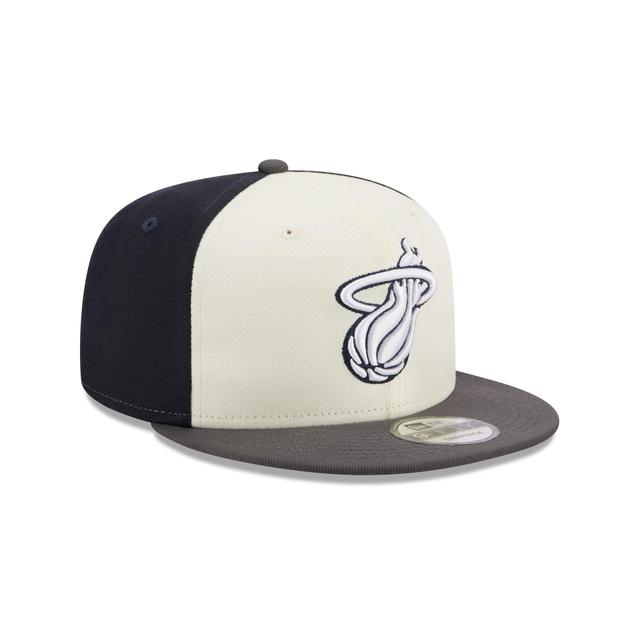 Miami Heat Graphite Visor 9FIFTY Snapback Hat Product Image