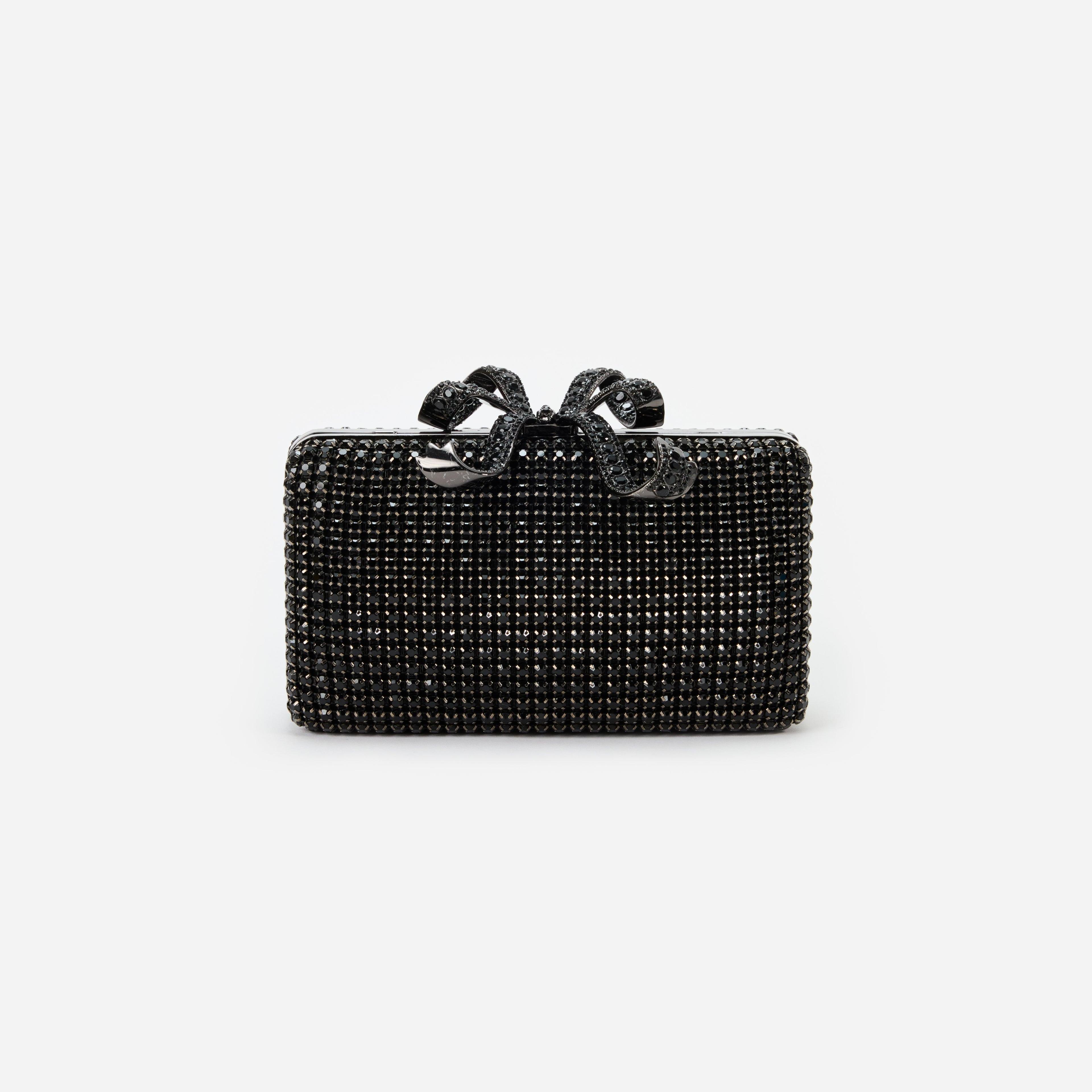 Black Crystal Box Clutch product image