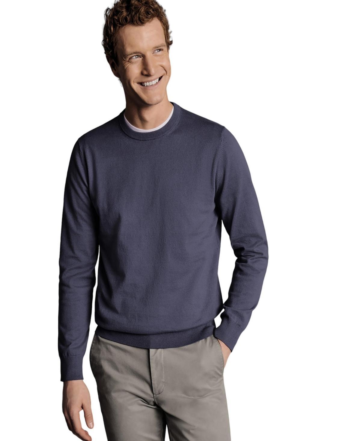 Charles Tyrwhitt Mens Combed Cotton Crew Neck Sweater Product Image