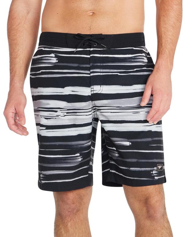 Speedo Mens Bondi Basin Printed Stripe Board Shorts Product Image