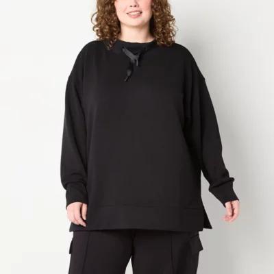 Stylus Plus Womens Funnel Neck Long Sleeve Tunic Top Product Image