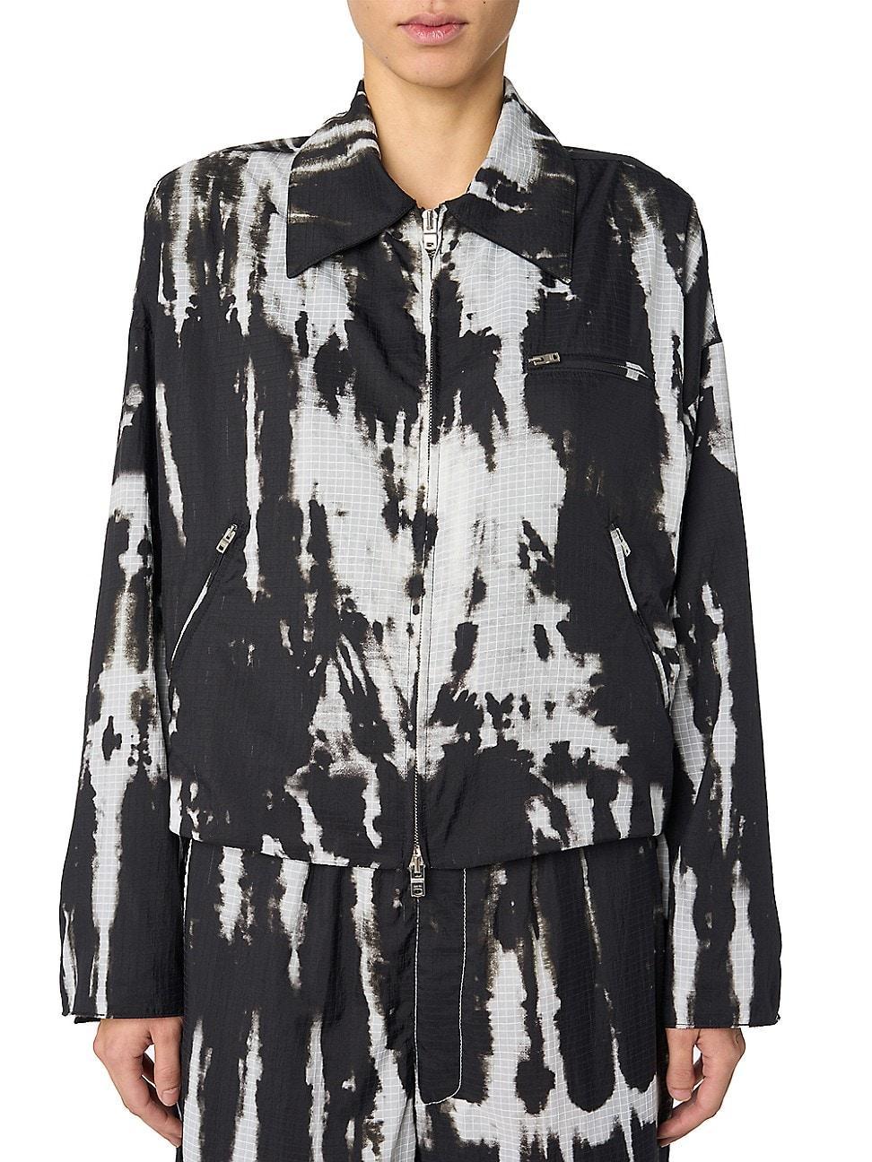 Womens Tie-Dye Nylon Jacket Product Image