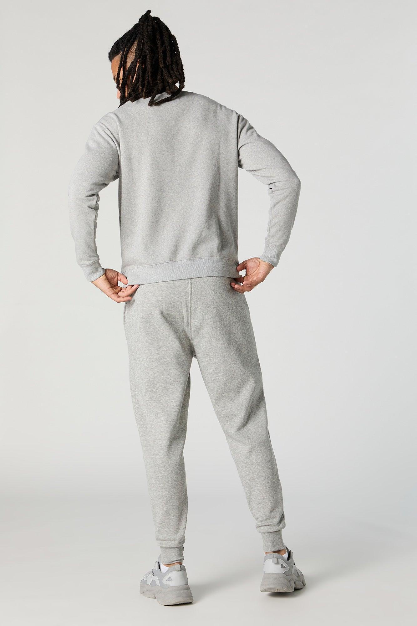 Chenille Embroidered Fleece Jogger Male Product Image