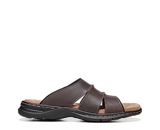 Dr. Scholls Gordon Mens Leather Slide Sandals Product Image