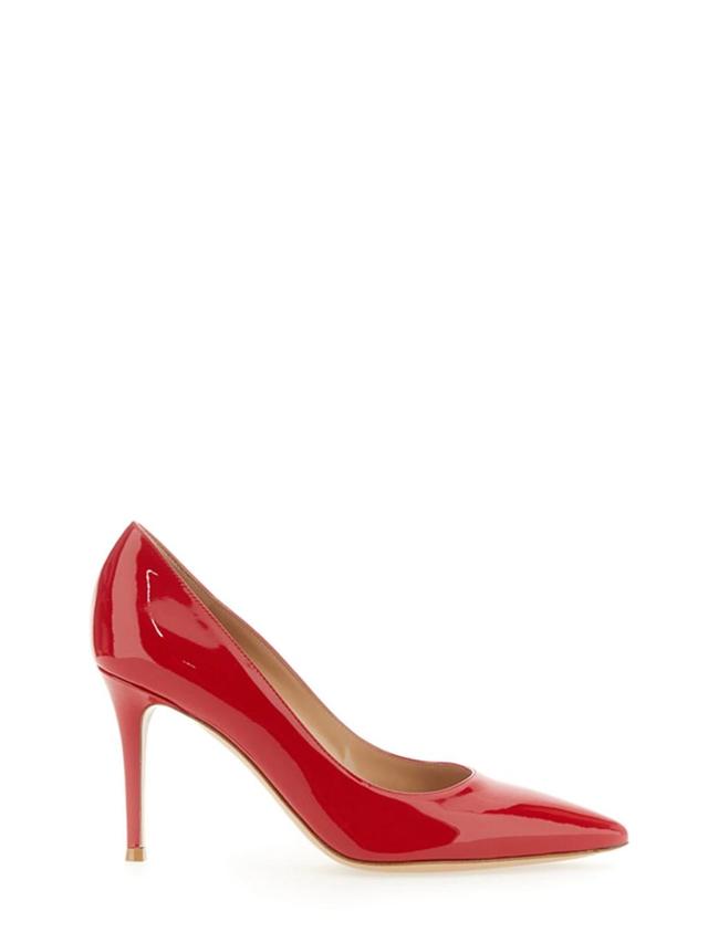 Gianvito 85 Satin Pumps In Red Product Image