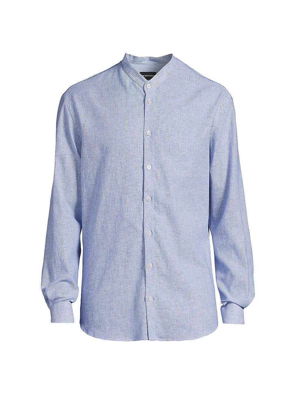 Mens Naru Linen-Blend Button-Up Shirt Product Image