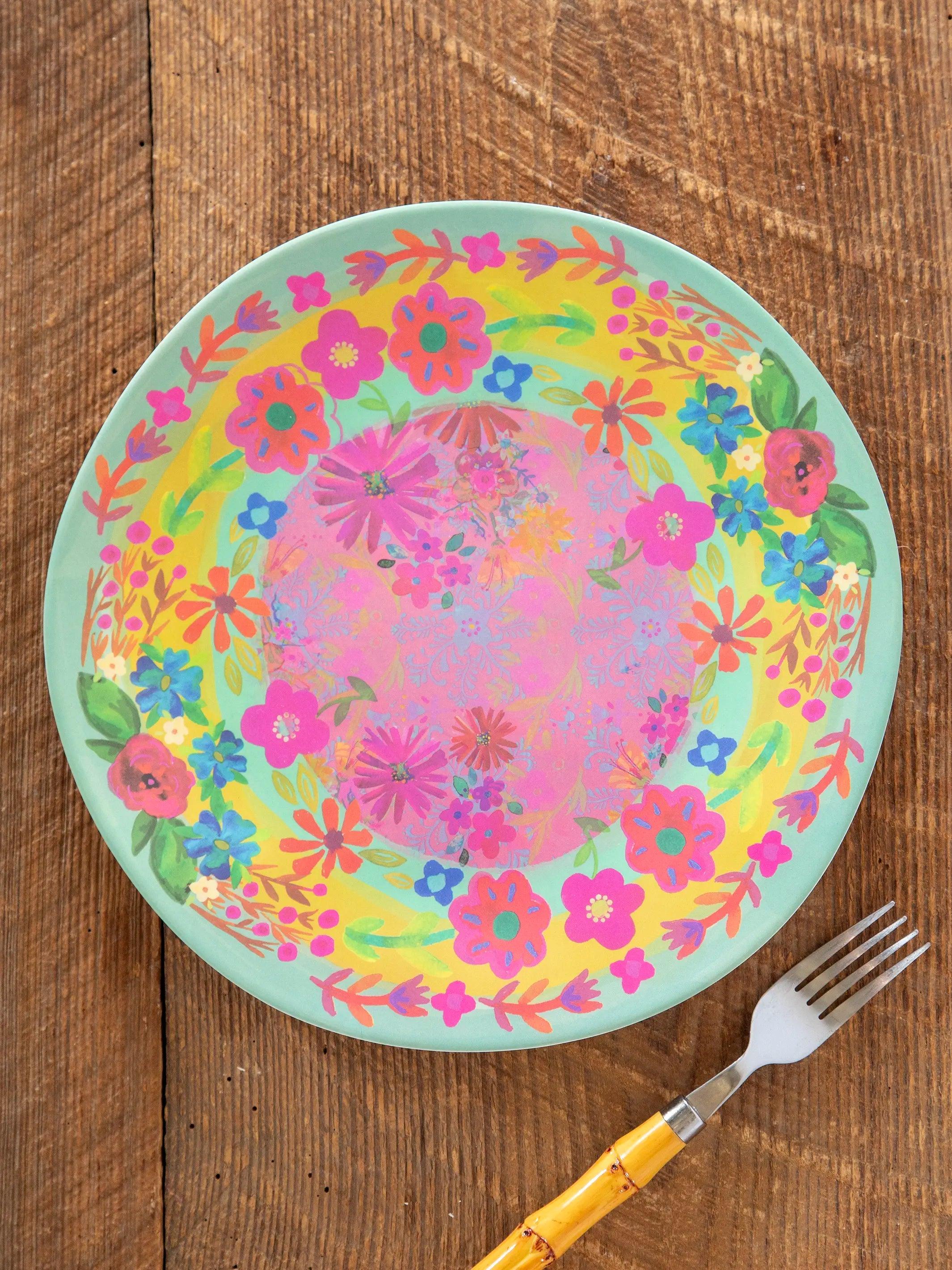 Mix & Match Melamine Dinner Plate - Light Turquoise Product Image