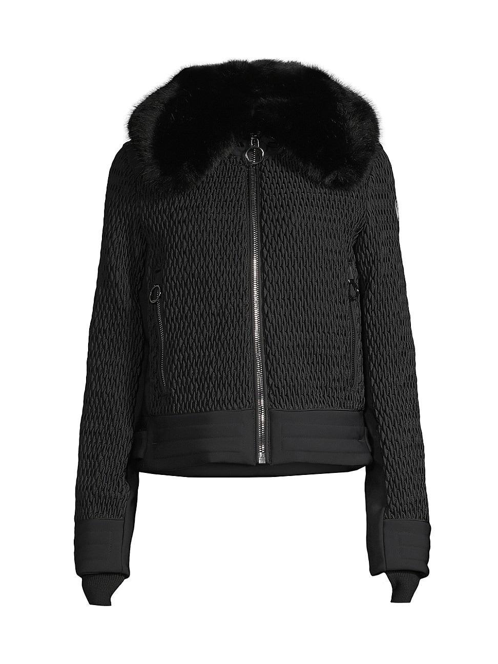 Womens Aida Faux Fur-Trimmed Jacket Product Image