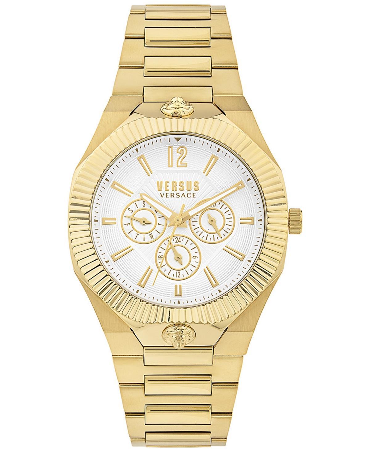 Versus Versace Mens Echo Park Gold Stainless Steel Bracelet Watch 42mm - Silver Product Image