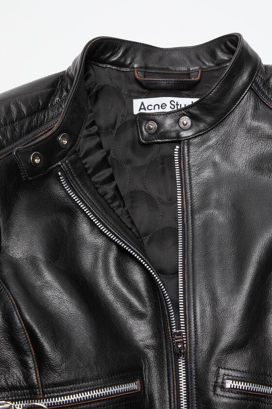 Leather biker jacket Product Image