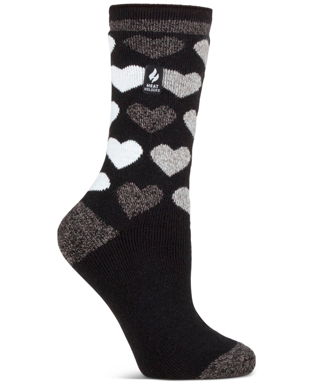 Heat Holders Womens Lite Jennifer Heart Crew Socks Product Image