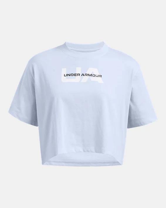 Women's UA Boxy Crop Branded Short Sleeve Product Image