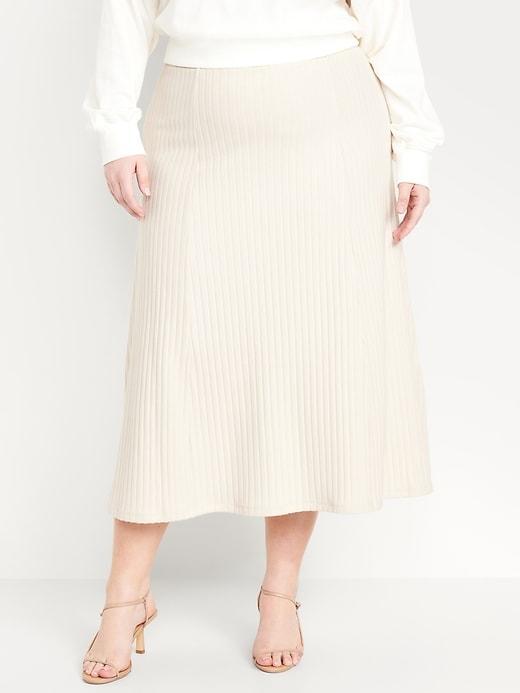 Cozy Ribbed Maxi Skirt Product Image