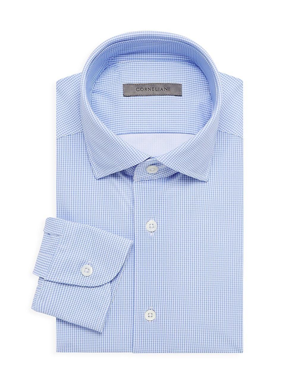 Mens Micro-Check Dress Shirt Product Image