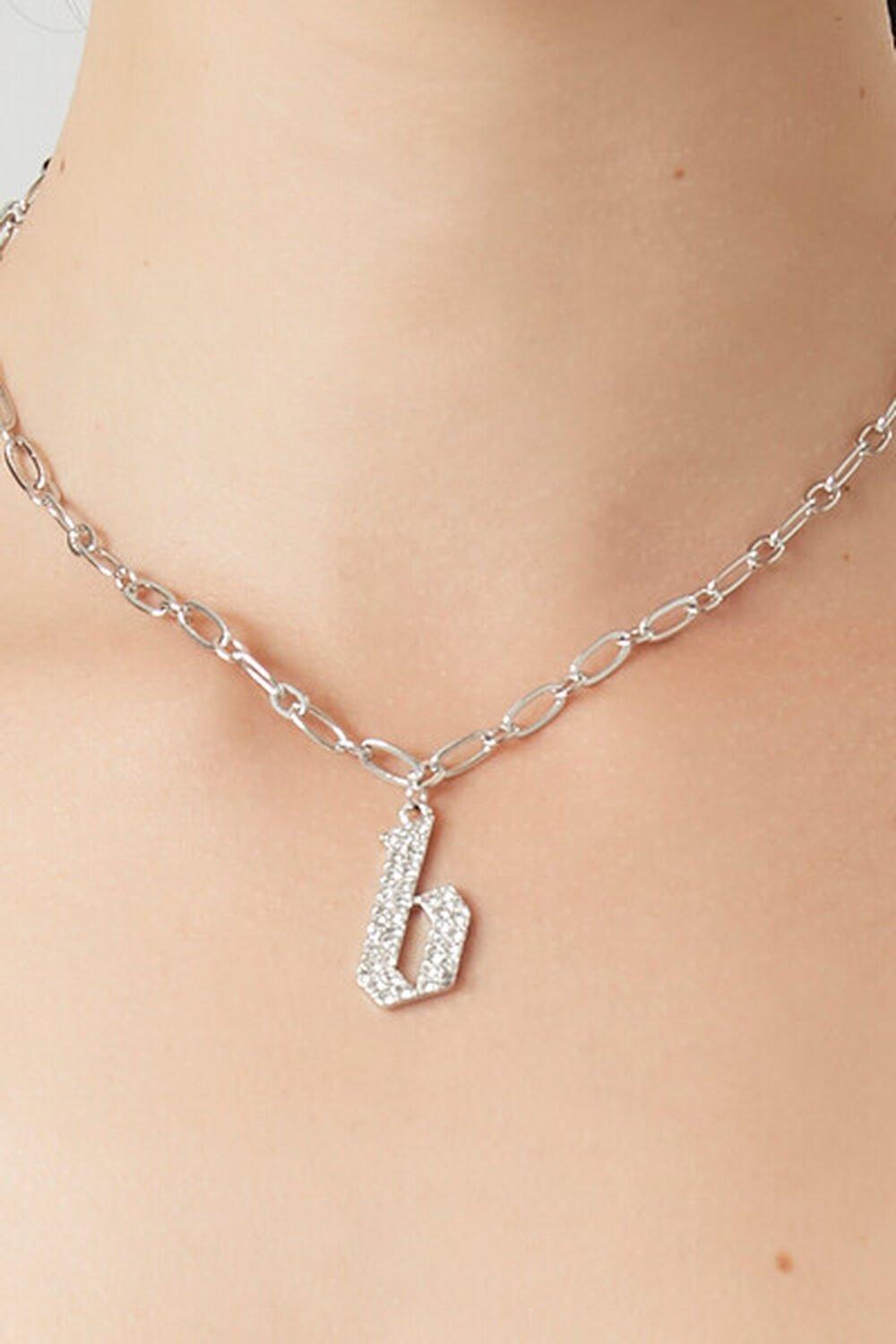 Rhinestone Initial Necklace | Forever 21 Product Image