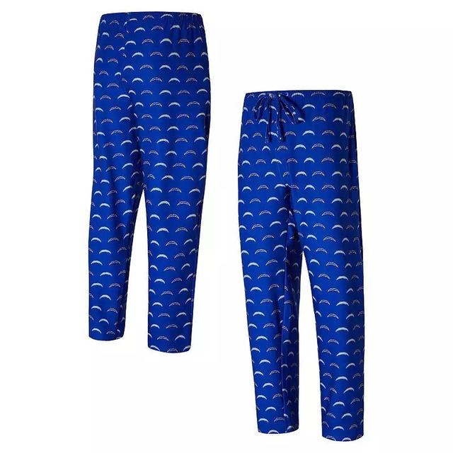 Mens Concepts Sport Royal Los Angeles Chargers Record All Over Knit Pants Product Image