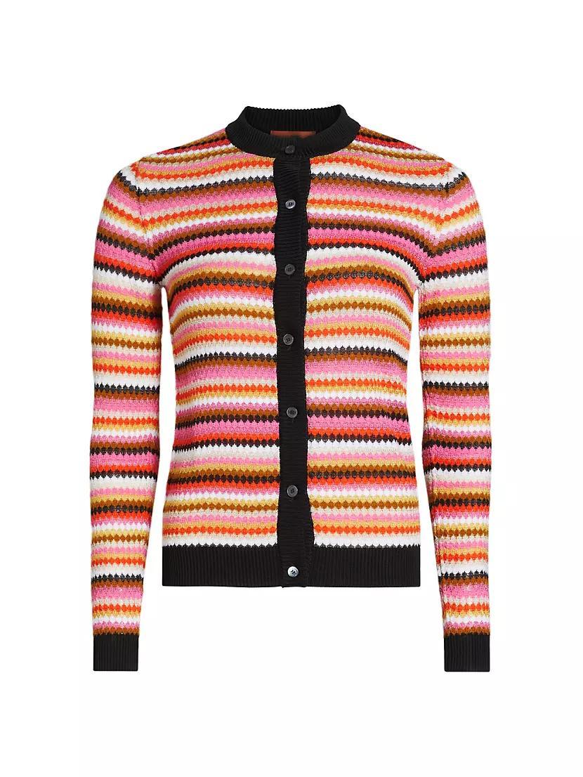 Regular Stripe Cotton-Blend Cardigan product image