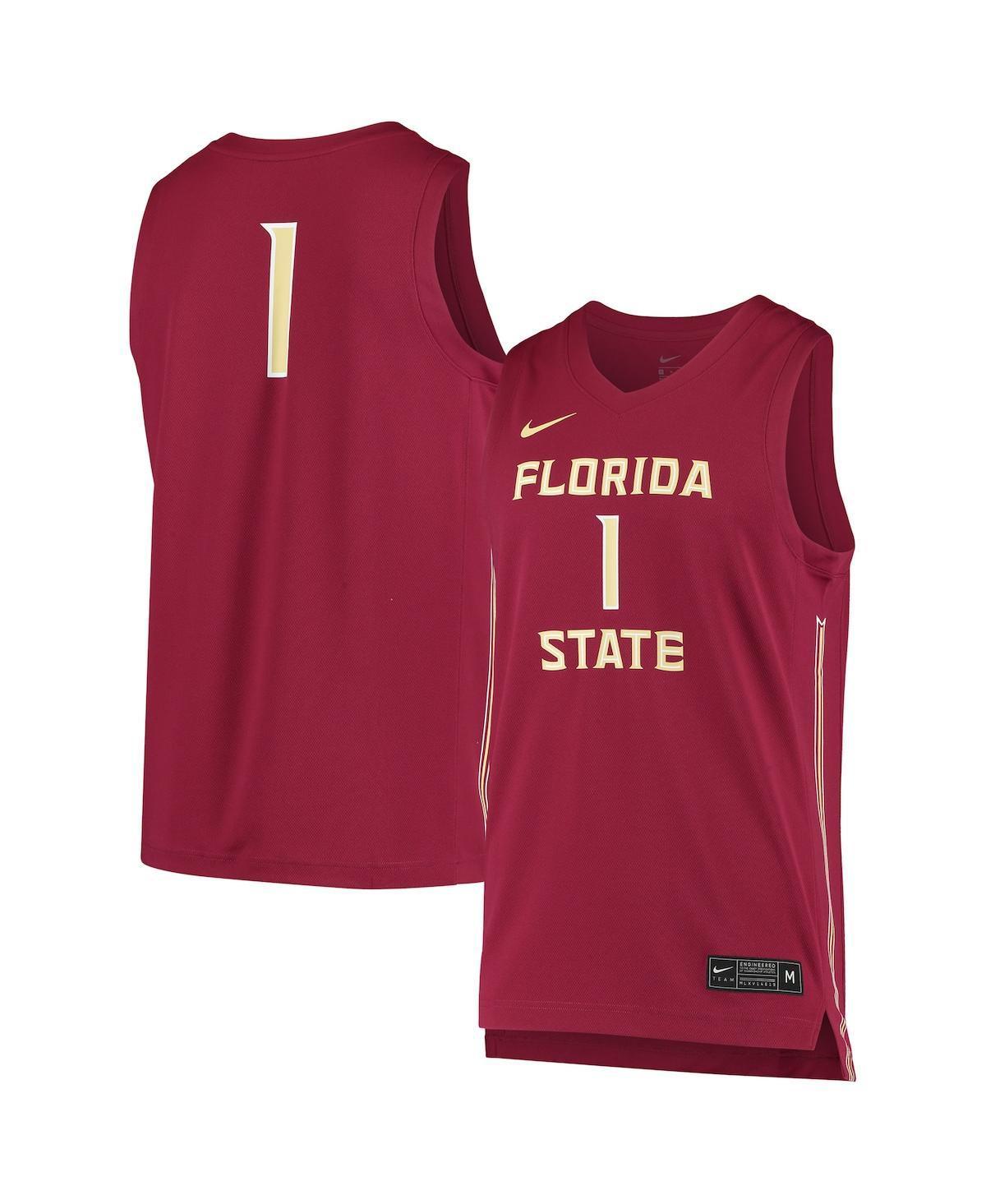 Unisex Nike #1 Garnet Florida State Seminoles Replica Basketball Jersey, Mens Product Image