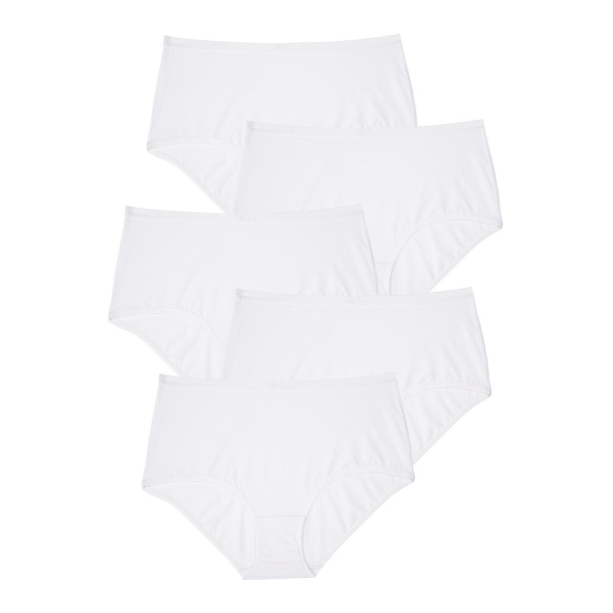 Comfort Choice Womens Stretch Cotton Brief 5-Pack Product Image