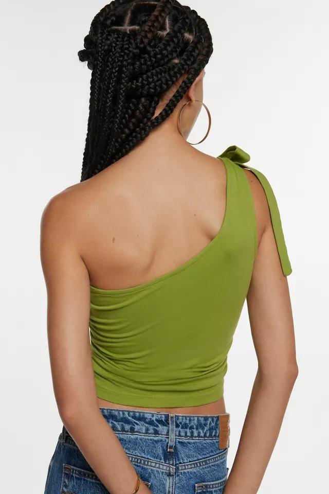 One-Shoulder Rose Graphic Tank Top Product Image