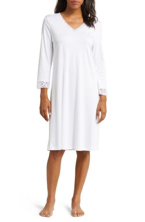 Hanro Moments V-Neck Cotton Nightgown Product Image