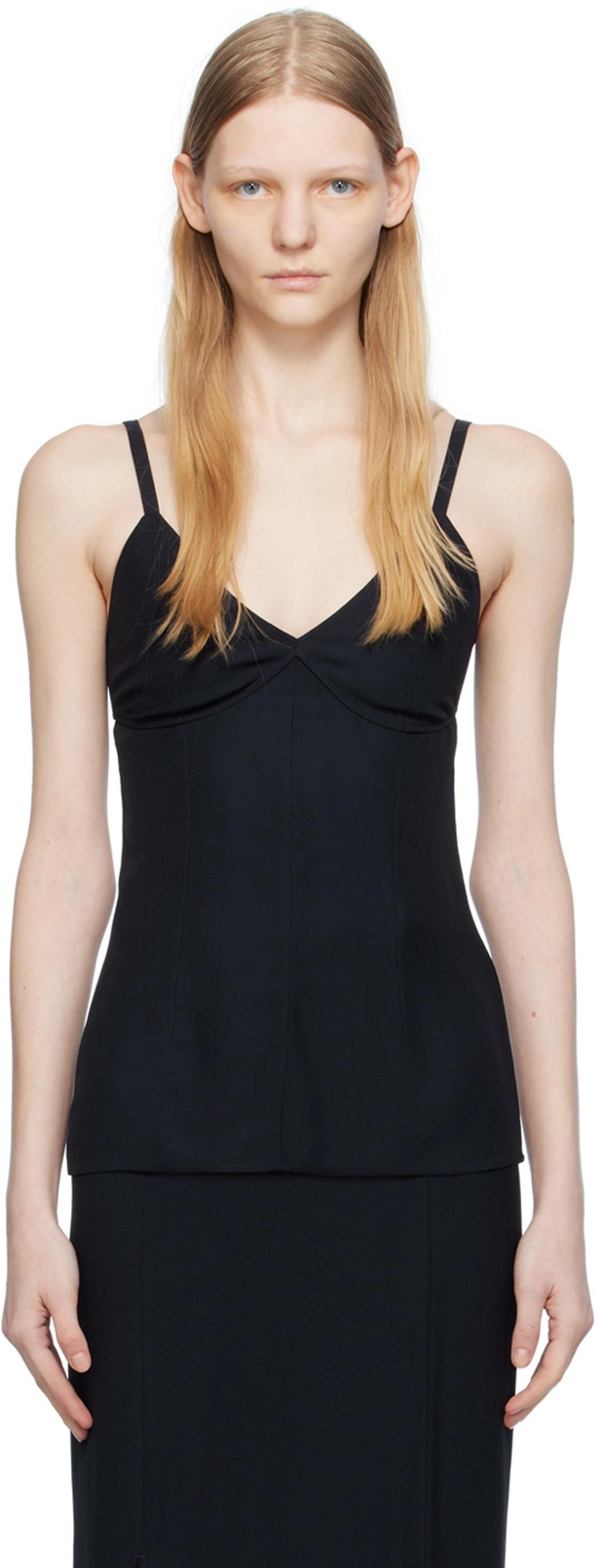 Navy Darted Camisole In 016 Navy Product Image