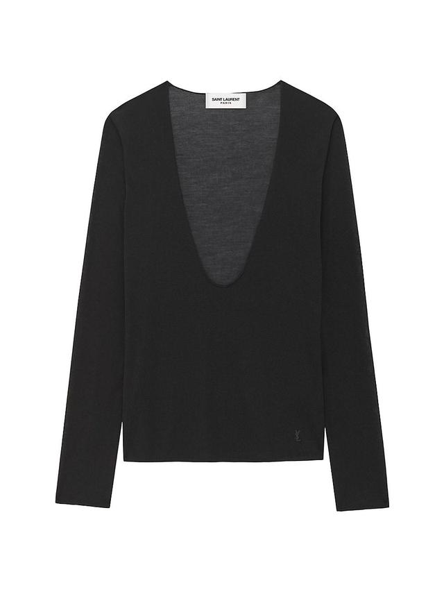 Womens Cassandre Sweater In Silk Jersey Product Image