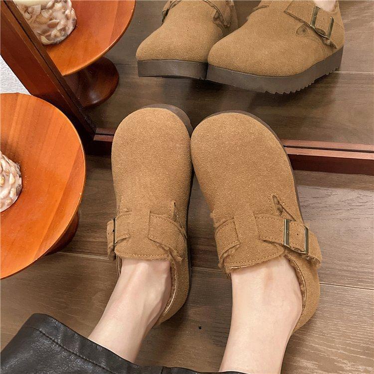 Buckled Fleece Lined Slip Ons Product Image