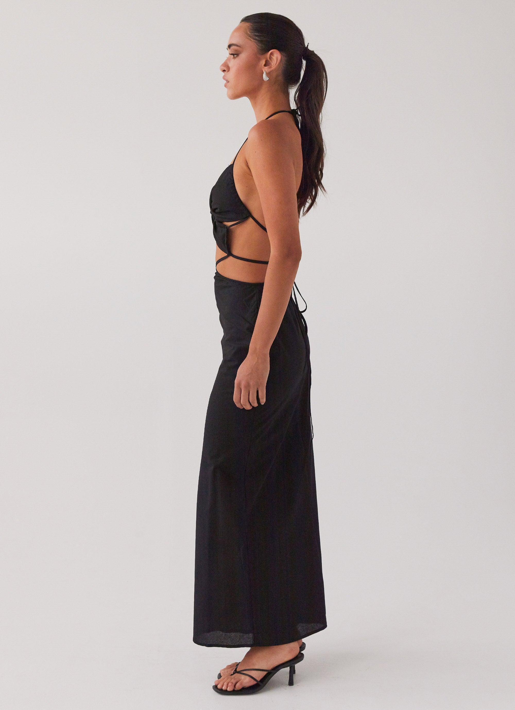 Summers In Saint Tropez Maxi Dress - Black Product Image