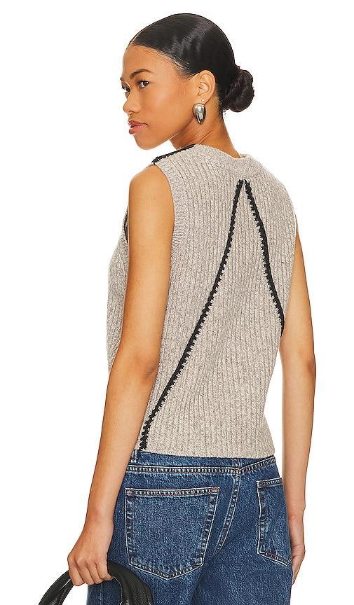 Rag & Bone Ingrid Vest in Taupe. Size M, XXS. Product Image