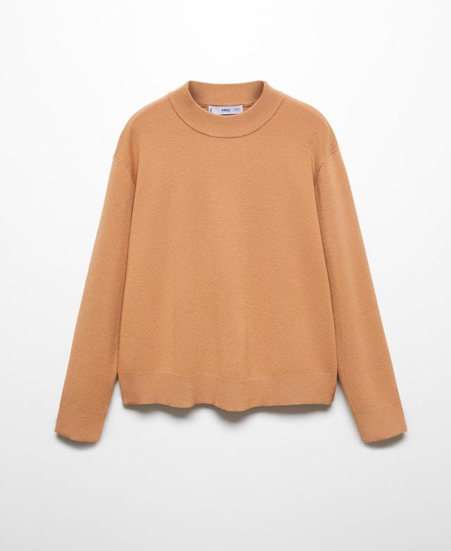 MANGO Rib Mock Neck Sweater Product Image