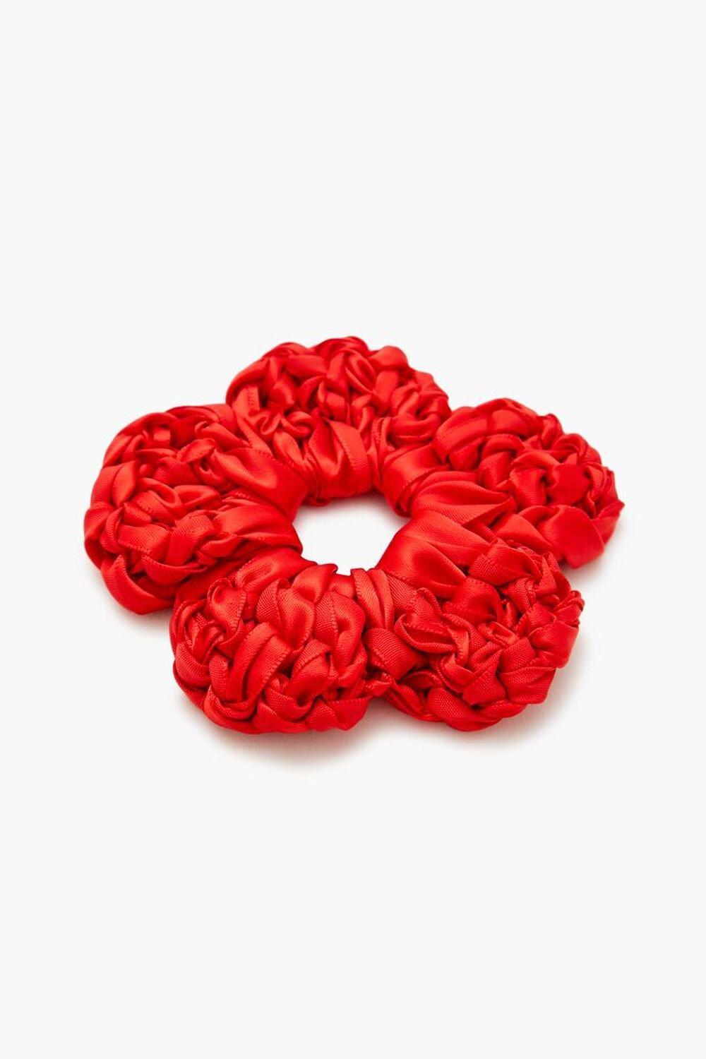 Floral Crochet Scrunchie | Forever 21 Product Image