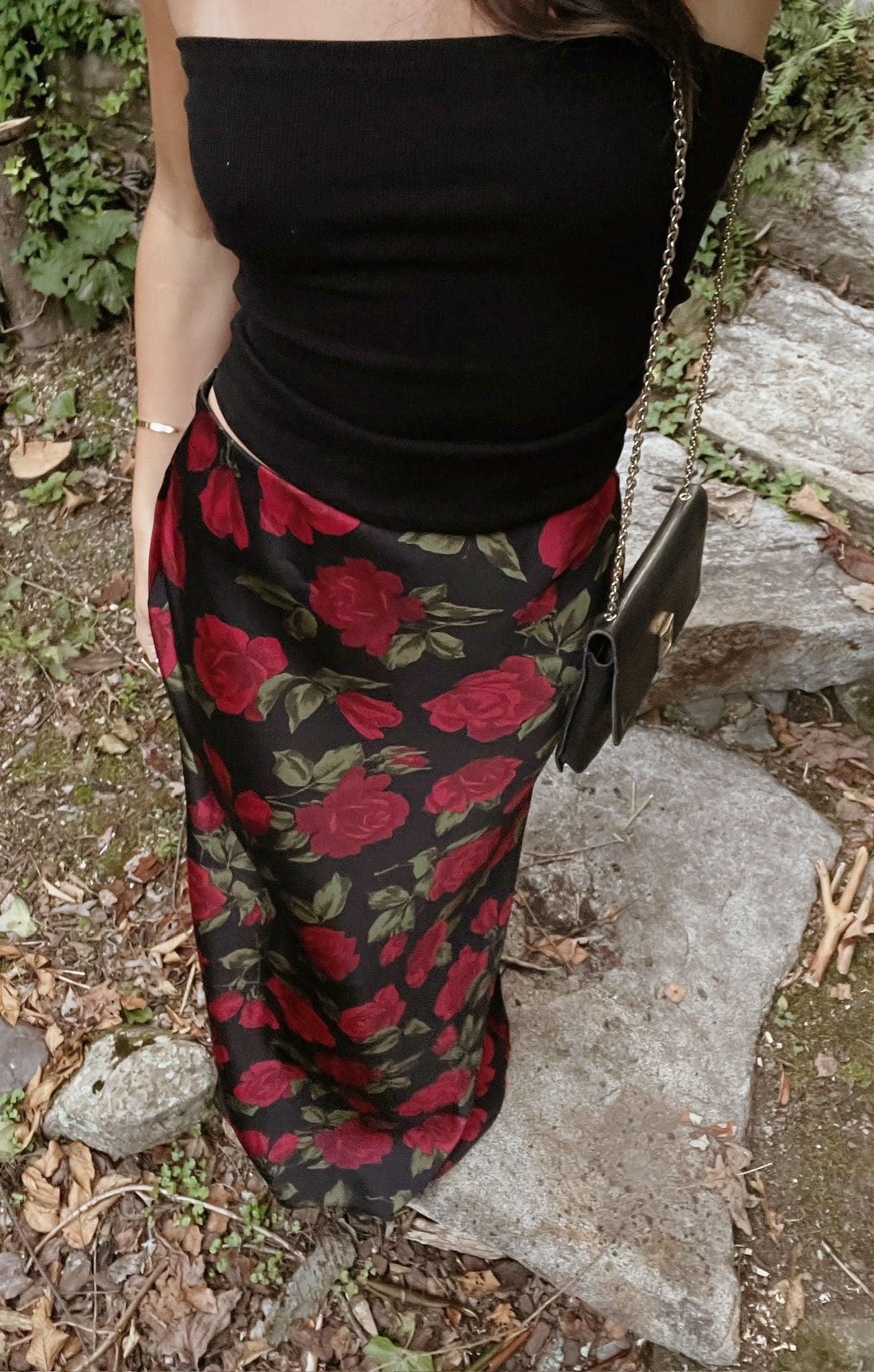 Maci Maxi Skirt ~ Send Me Roses Product Image