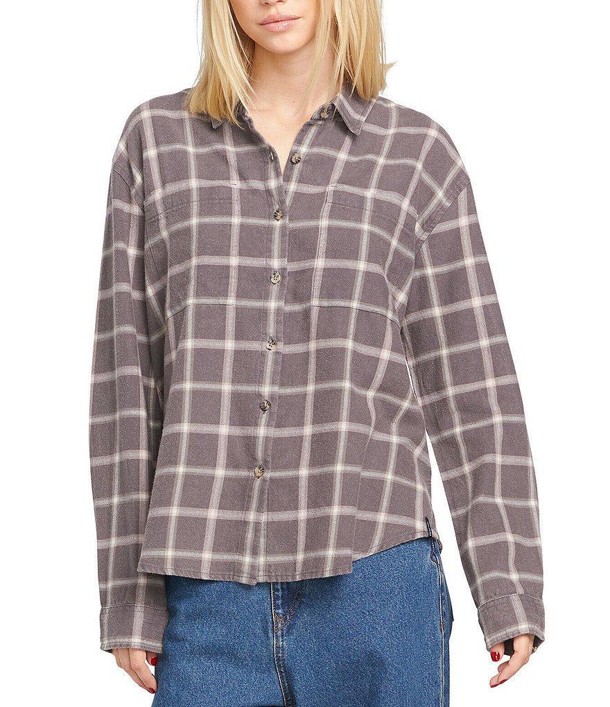 Volcom Plaid To Meet U Long Sleeve Yarn-Dyed Flannel Shirt Product Image