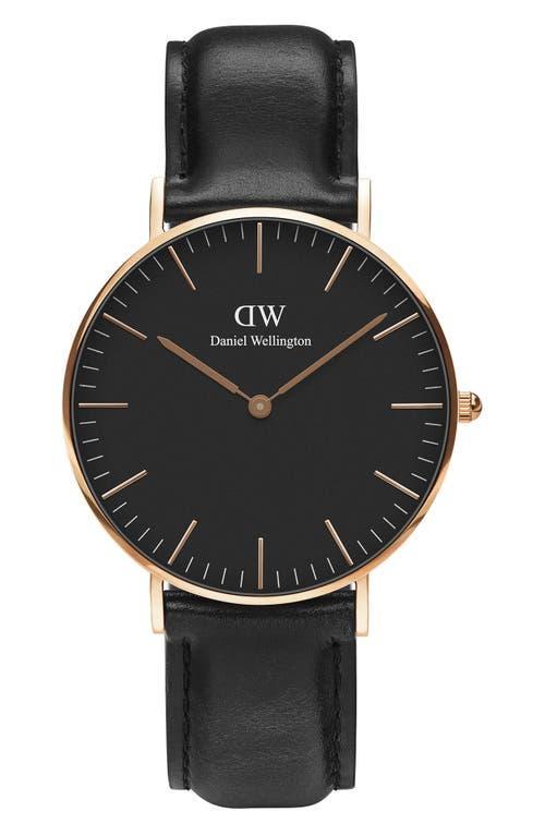 Daniel Wellington Classic Sheffield Leather Strap Watch, 36mm Product Image