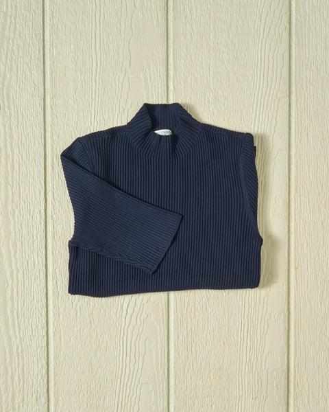 Haven Short Sleeve Knit Top in Navy Product Image