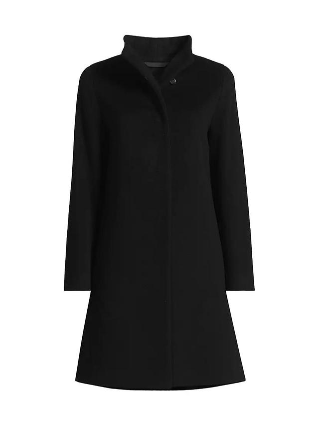 Envelope Collar Wool-Cashmere Coat Product Image