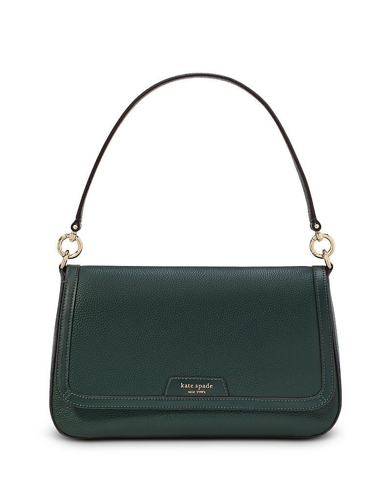 kate spade new york Hudson Pebbled Leather Flap Shoulder Bag Product Image