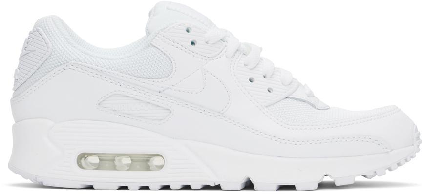 NIKE Mens  Air Max 90 In White/white/wolf Grey Product Image