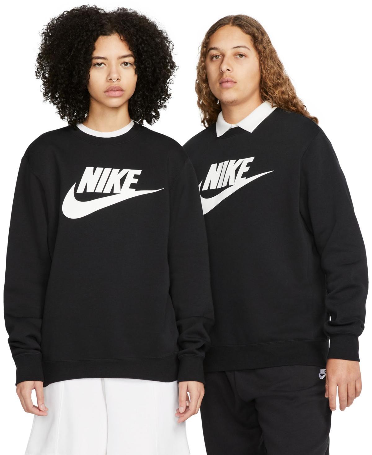 NIKE Men's Sportswear Club Fleece Graphic Crewneck Sweatshirt In Midnight Navy Product Image