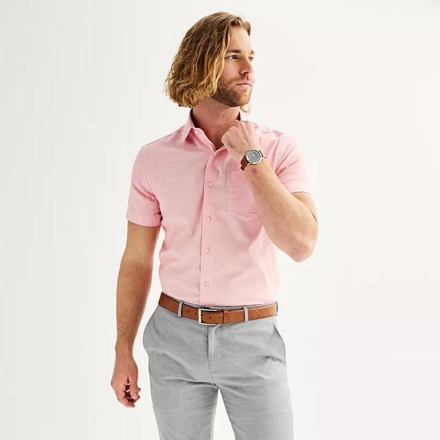 Mens Apt. 9 Premier Flex Slim-Fit Short Sleeve Dress Shirt Product Image