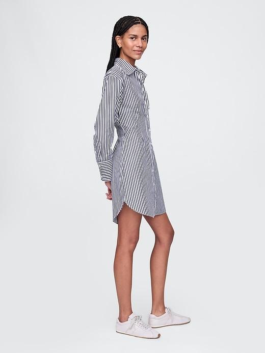 Organic Cotton Poplin Mini Shirtdress Product Image