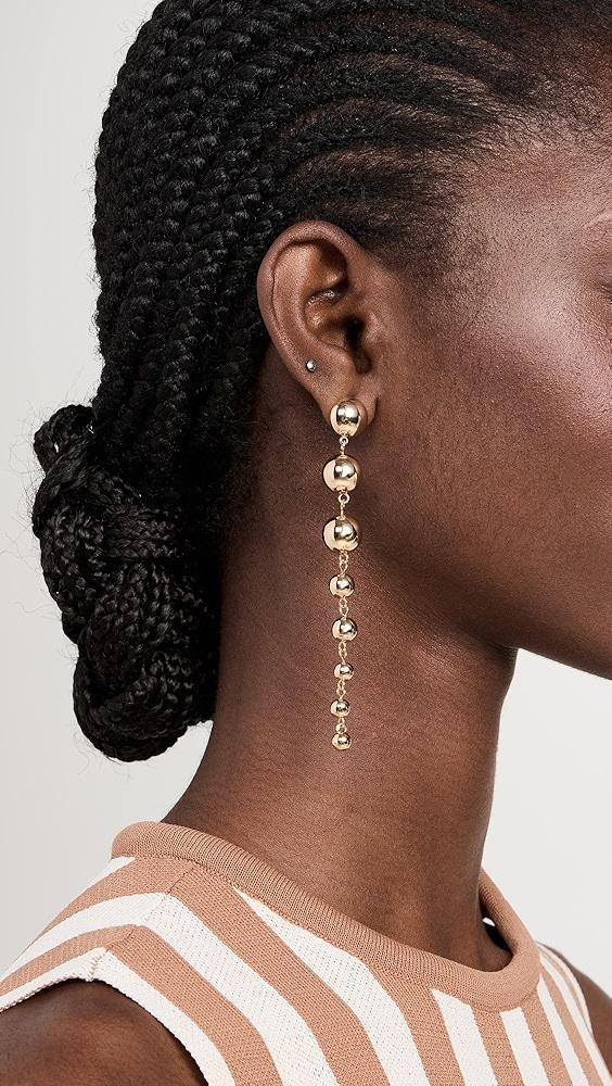 Kenneth Jay Lane Gold Ball Drop Earrings | Shopbop Product Image