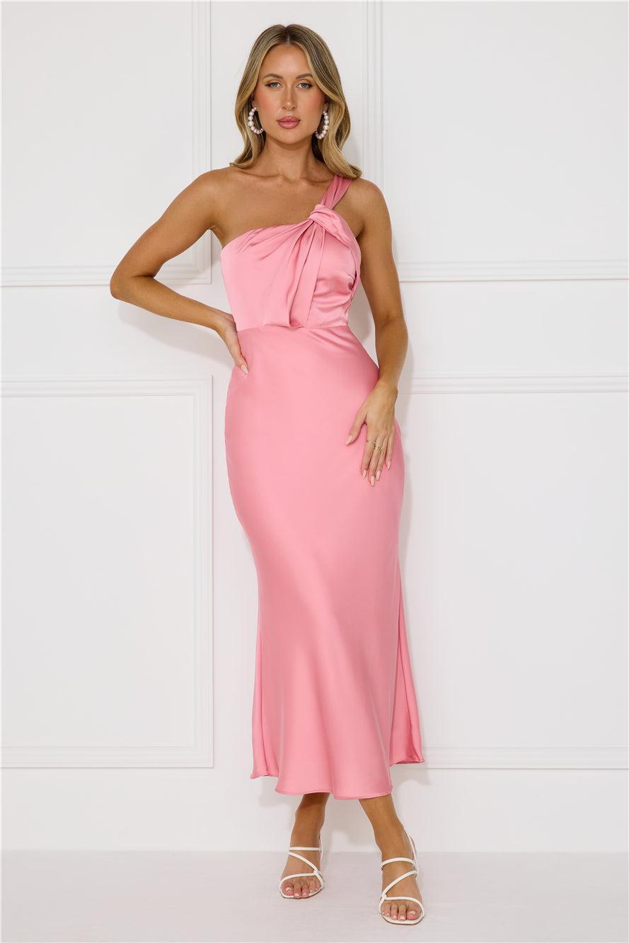 Adore Sunsets Midi Dress Pink Product Image