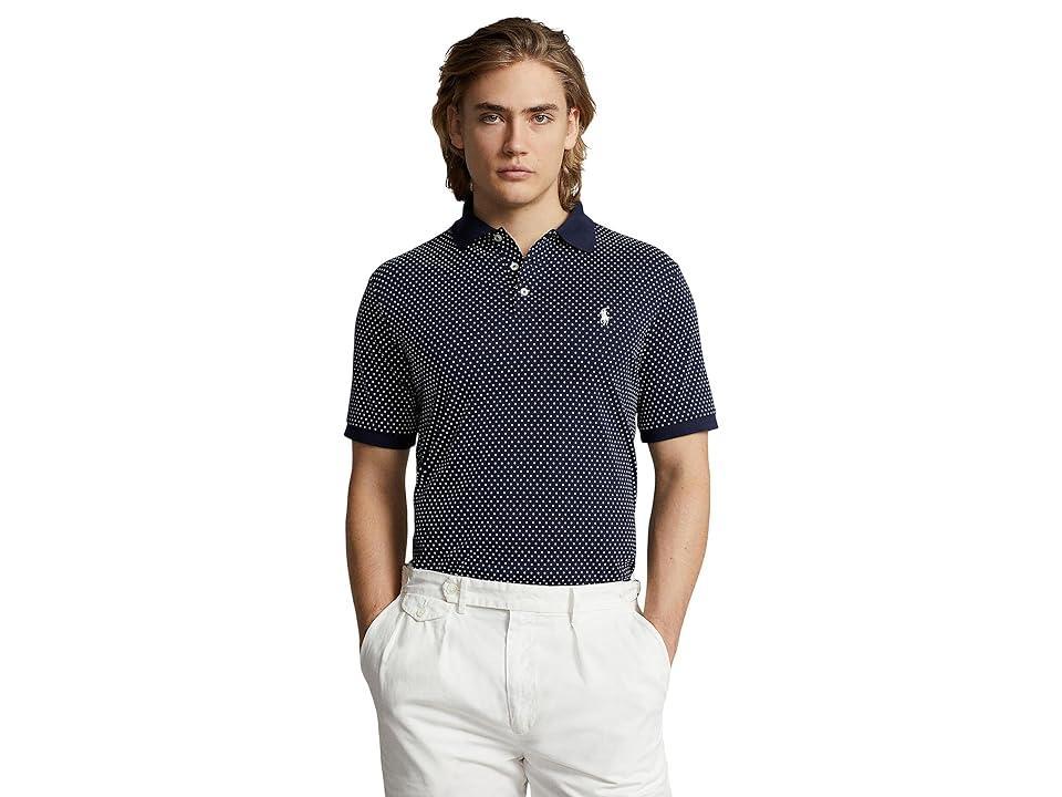 Polo Ralph Lauren Classic Fit Dot Soft Cotton Polo Shirt (Preppy Dot/Refined ) Men's Short Sleeve Knit Product Image