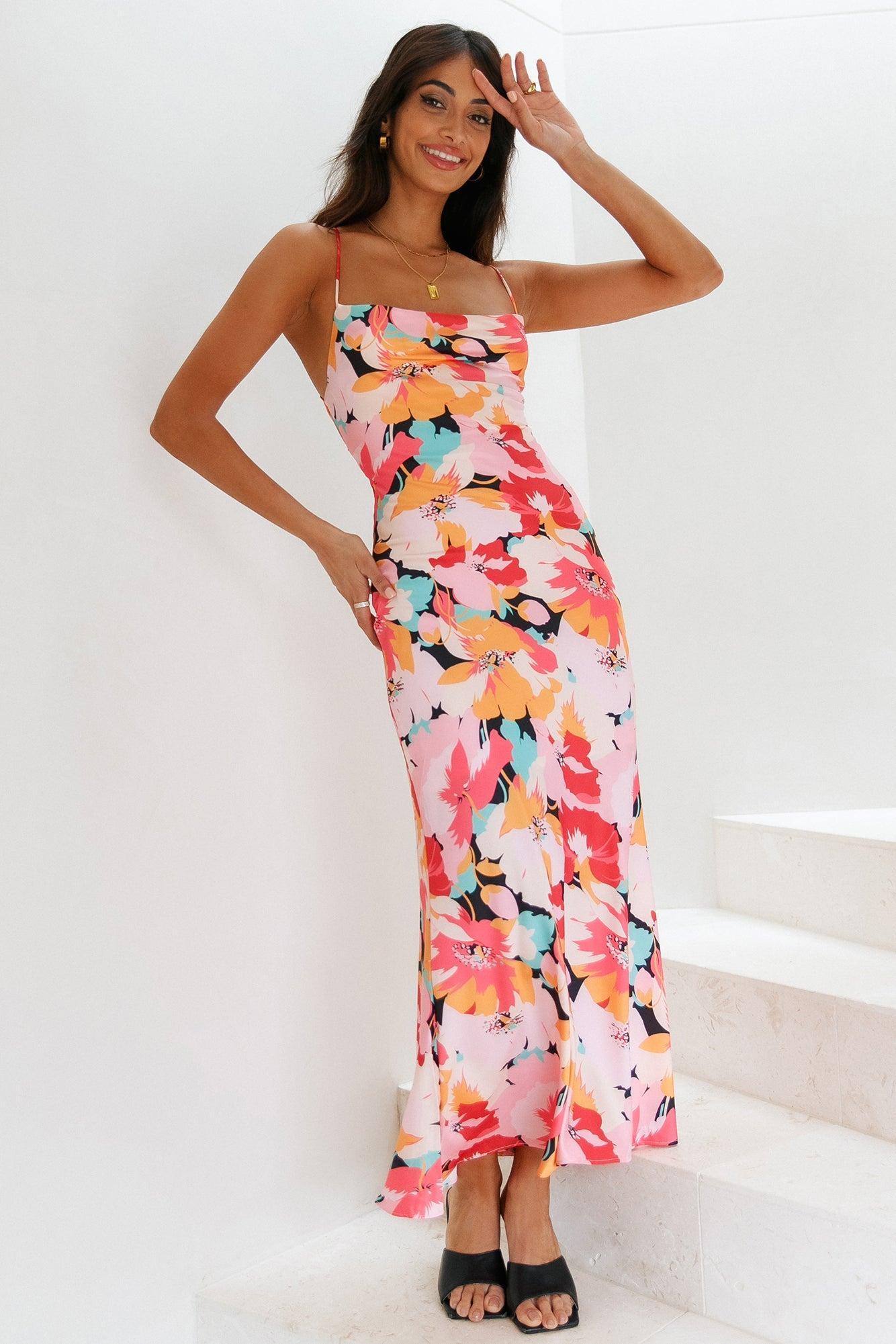 Floating Mind Maxi Dress Floral Product Image