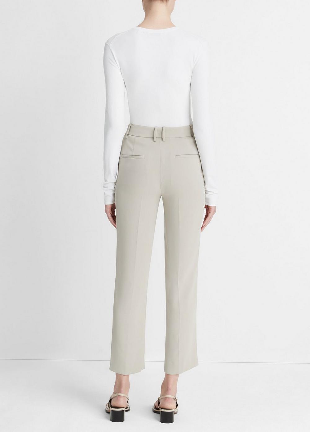 Crepe Tailored Straight-Leg Pant Product Image