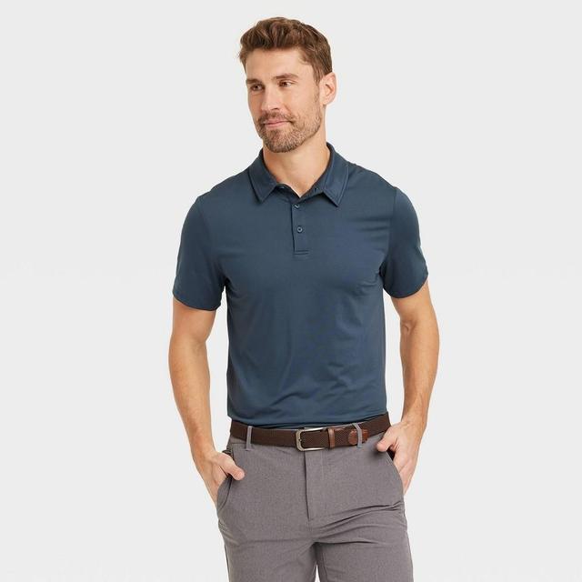 Mens Jersey Polo Shirt - All In Motion Determined Blue Product Image